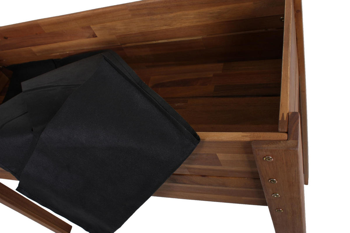 HOCHBEET Robert Natur Akazie Holz-Hochbeet für Garten - Naturfarben, Holz (40/84/100cm) - DELUKE