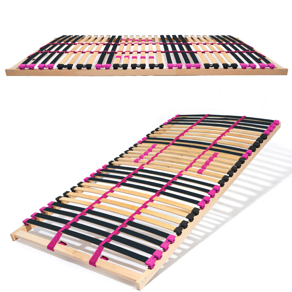 LATTENROST PINK DREAM 80 x 200 cm starr, Selbstmontage - Naturfarben, Holz (80/200cm) - Coemo