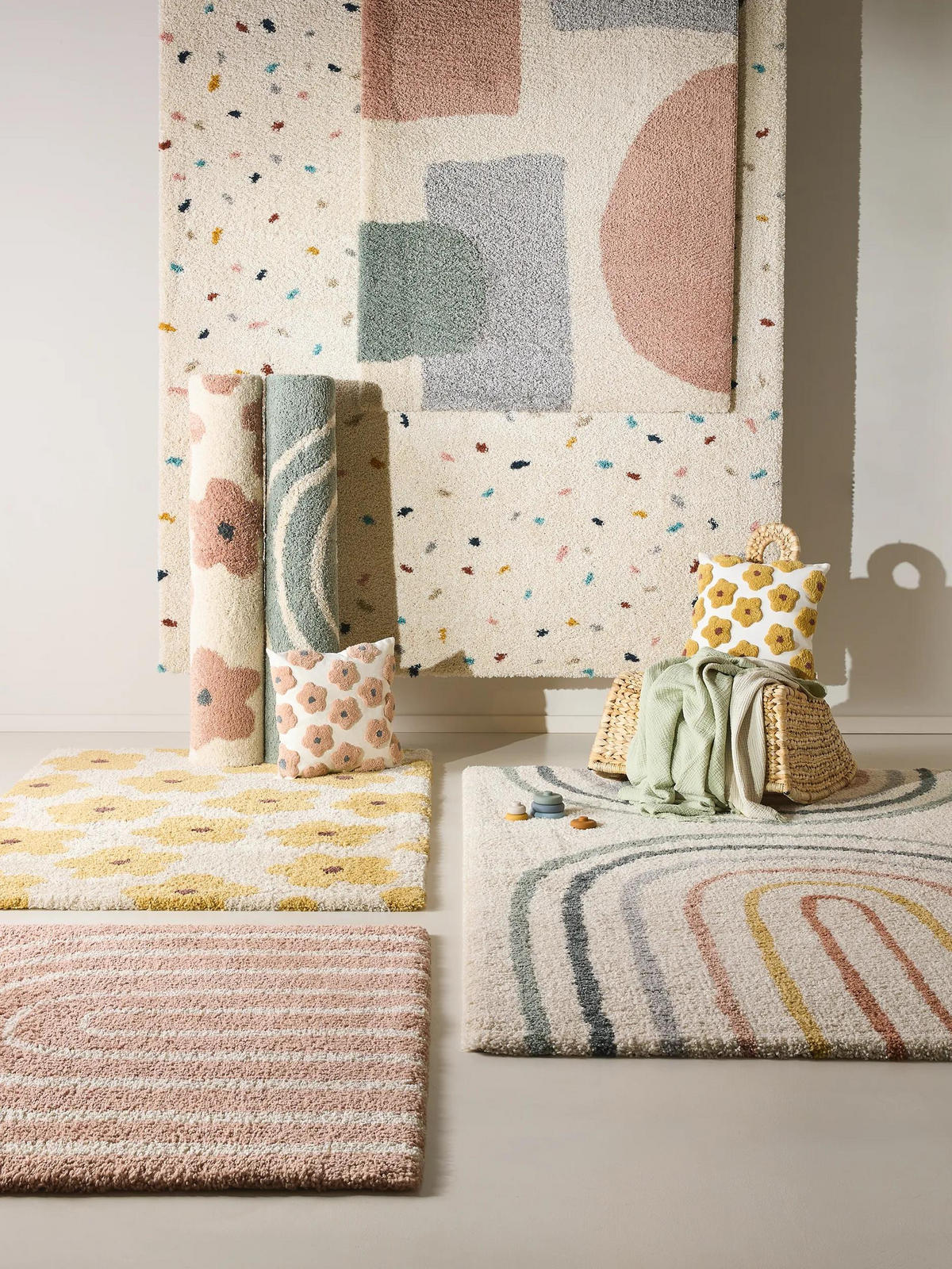 OTROŠKA preproga Gobi Večbarvna 120x170 cm - večbarvno, umetna masa/tekstil (120/170cm) - Lytte