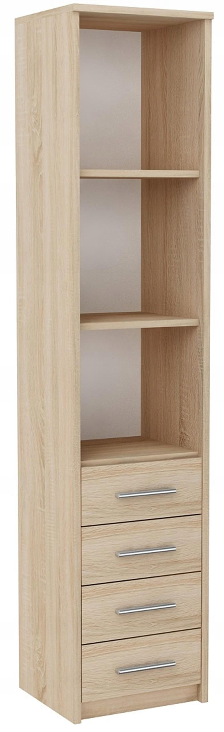 HOCHREGAL BODO R40O 4S Sonoma Eiche 40/35/182 cm - Sonoma Eiche, Holzwerkstoff (40/182/35cm) - Matkam Möbel