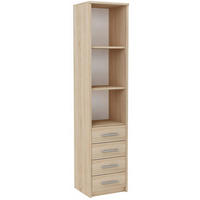 HOCHREGAL BODO R40O 4S Sonoma Eiche 40/35/182 cm - Sonoma Eiche, Holzwerkstoff (40/182/35cm) - Matkam Möbel