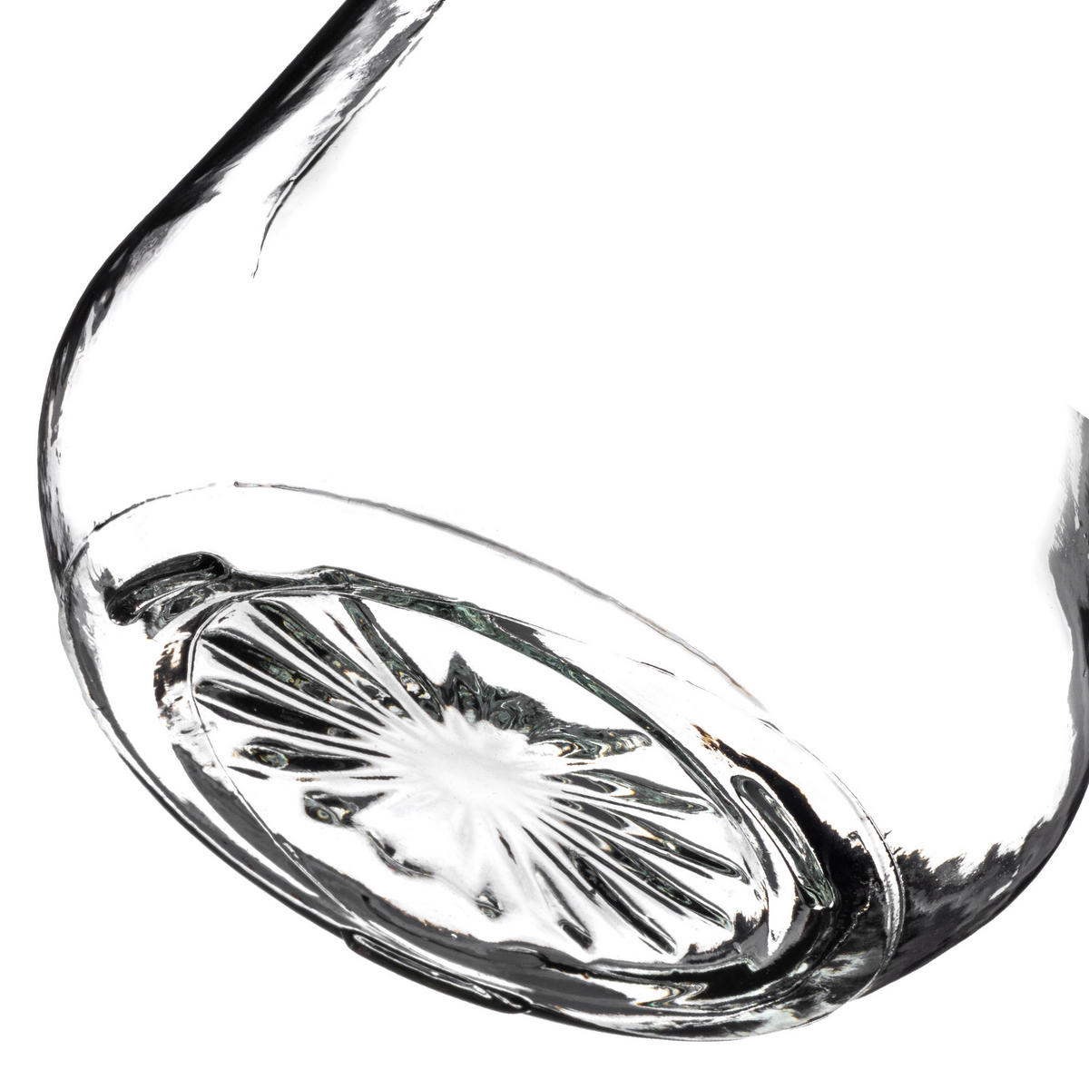 GLASKRUG mit Auslauf und handlichem Griff, 1.3L - Transparent, Glas (1.3L) - KADAX