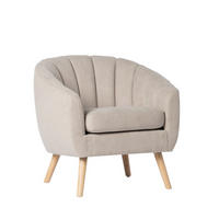 LESESESSEL MILER Beige 75 cm x 75 cm - Beige, Textil (75/75/70cm) - Klast Home