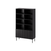 STANDREGAL Isla 100 2D - Schwarz, Holzwerkstoff/Metall (101/175/40cm) - MIRJAN24