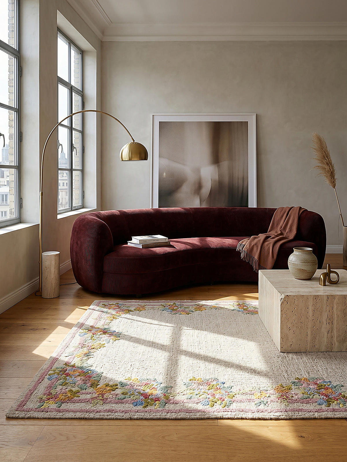 WOLLTEPPICH DAISY, floral, Bunt, 140 x 200 cm - Multicolor, Textil (140/200cm) - KADIMA DESIGN