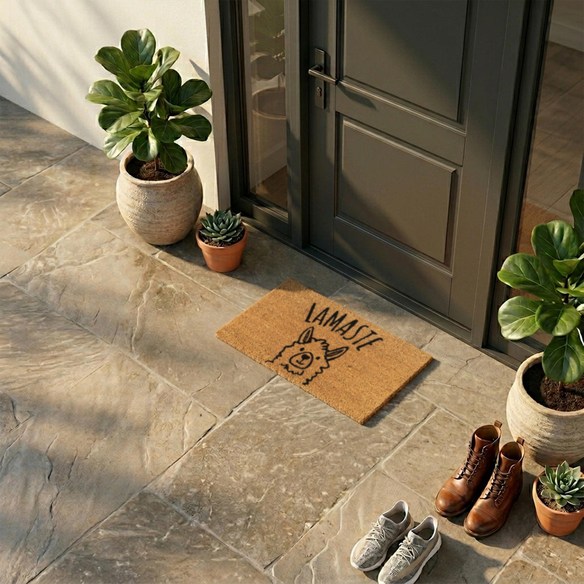 ROHOŽ - viacfarebná, textil/plast (60/40cm) - Relaxdays