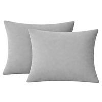 KISSENBEZUG Stone Washed 40x80 cm aus 100% Baumwolle, Renforce Kissenhülle 40 x 80 im 2er Set - Grau - Hellgrau, Textil (80/40cm) - Carpe Sonno