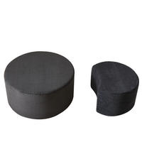 COUCHTISCH-SET 127/81/40 cm 2-teilig ohne Montage, vielseitig als Ottomanen und Beistelltische nutzbar, Stoff, Schwarz - Schwarz, Holzwerkstoff (127/81/40cm) - Redom