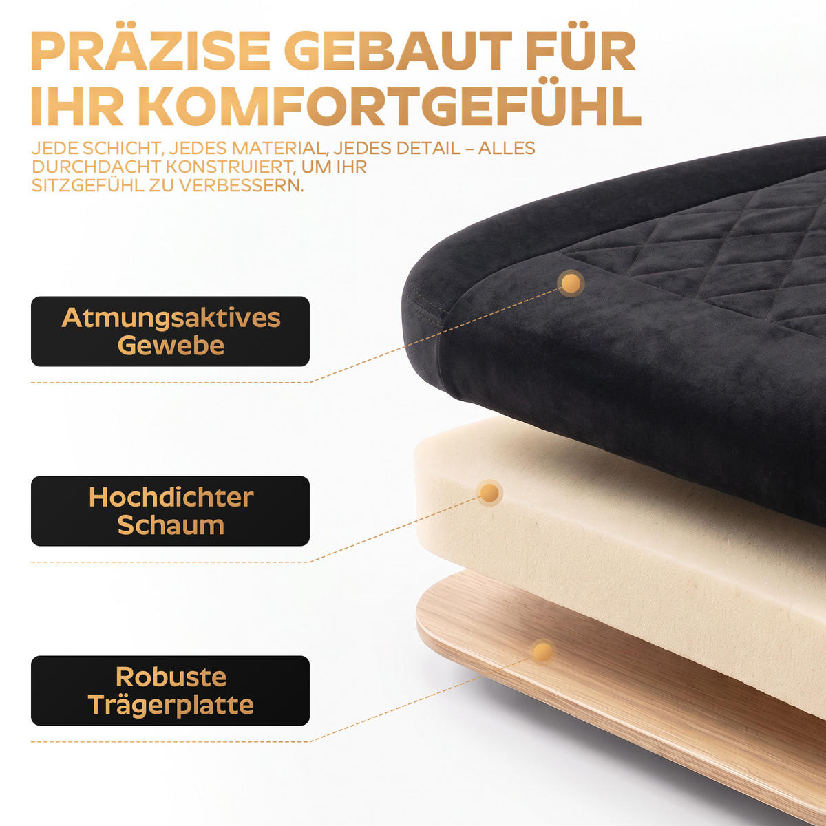 GAMINGSTUHL DE-40995 mit Nackenkissen und Rückenkissen Schwarz/Weiß - Weiß, Metall (58.5/120.5/63cm) - ComfortXL