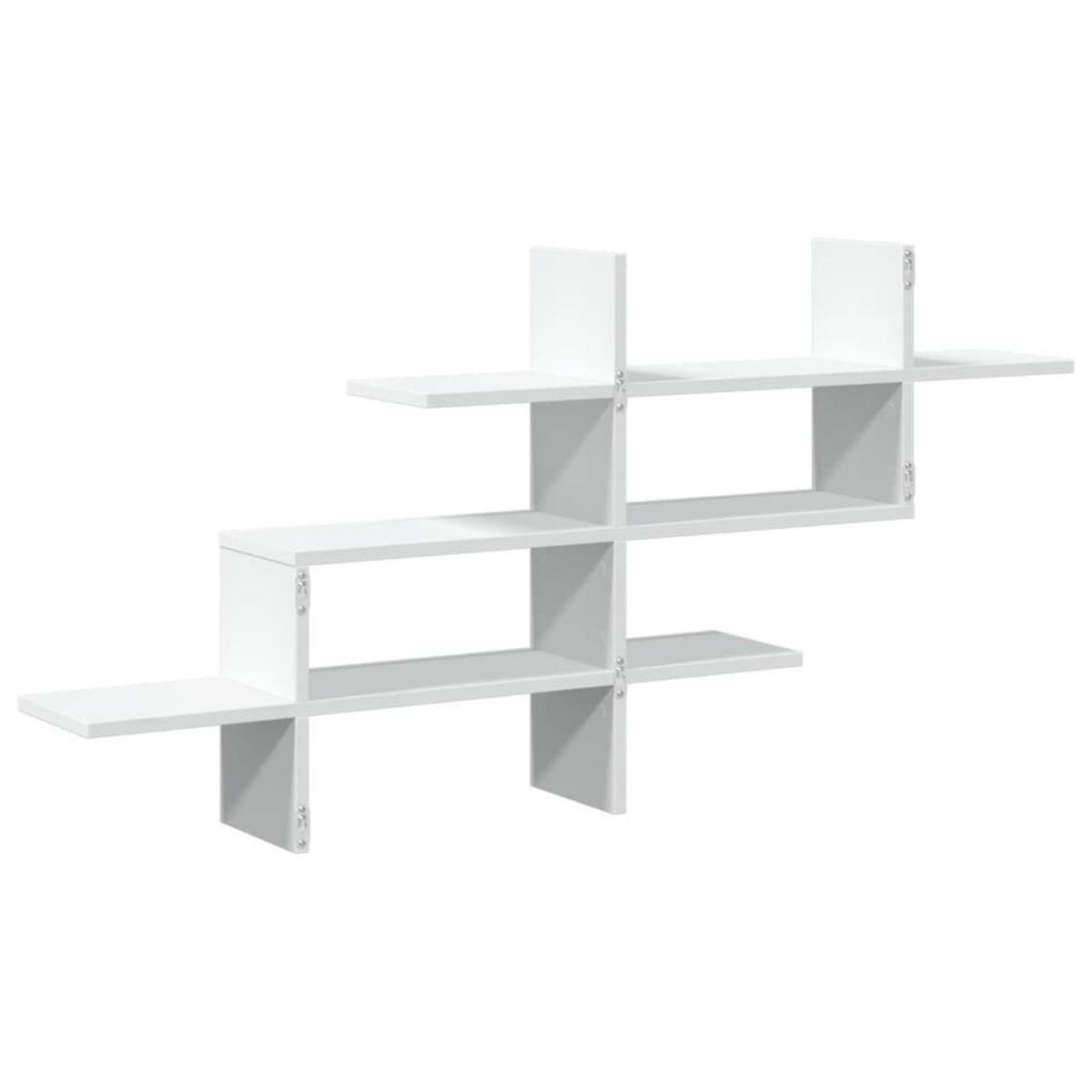 WANDREGAL Weiss 124.5/18/60.5 Cm Holzwerkstoff - Weiß, Holzwerkstoff (18/60.5/124.5cm) - vidaXL