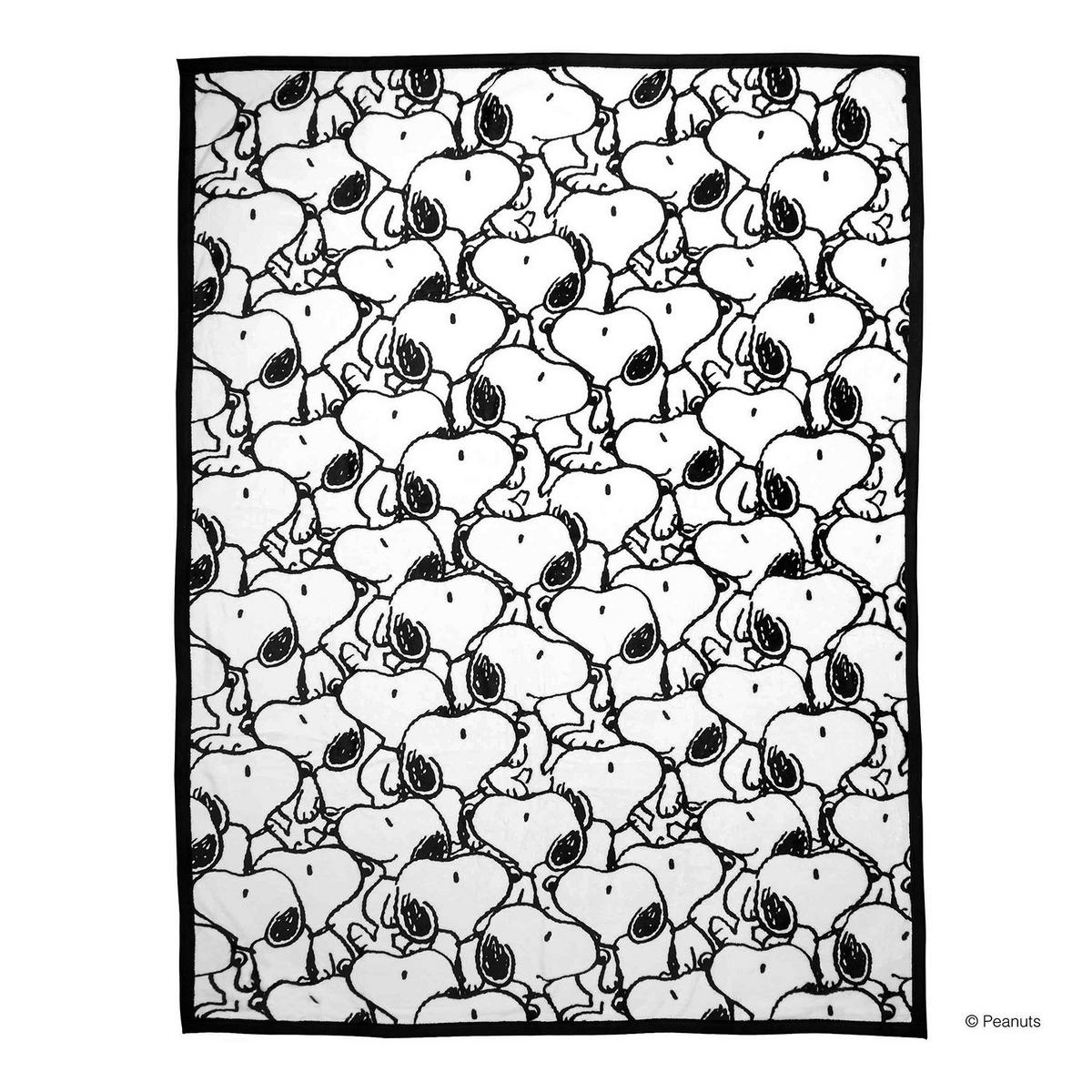 PLAID Peanuts - Schwarz, Kunststoff (130/170cm) - Butlers