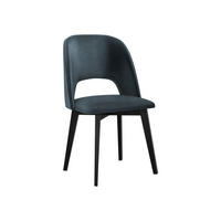STUHL Monti 4, Holzfarbe: Schwarz - Blaugrau/Schwarz, Holz (48/83/54cm) - MIRJAN24