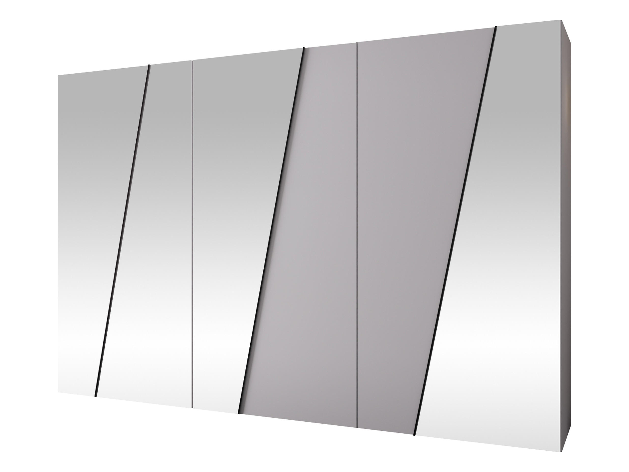 DREHTÜRENSCHRANK Zen 4L 300 cm - Schwarz/Weiß, Holzwerkstoff/Kunststoff (300/202/50cm) - MIRJAN24