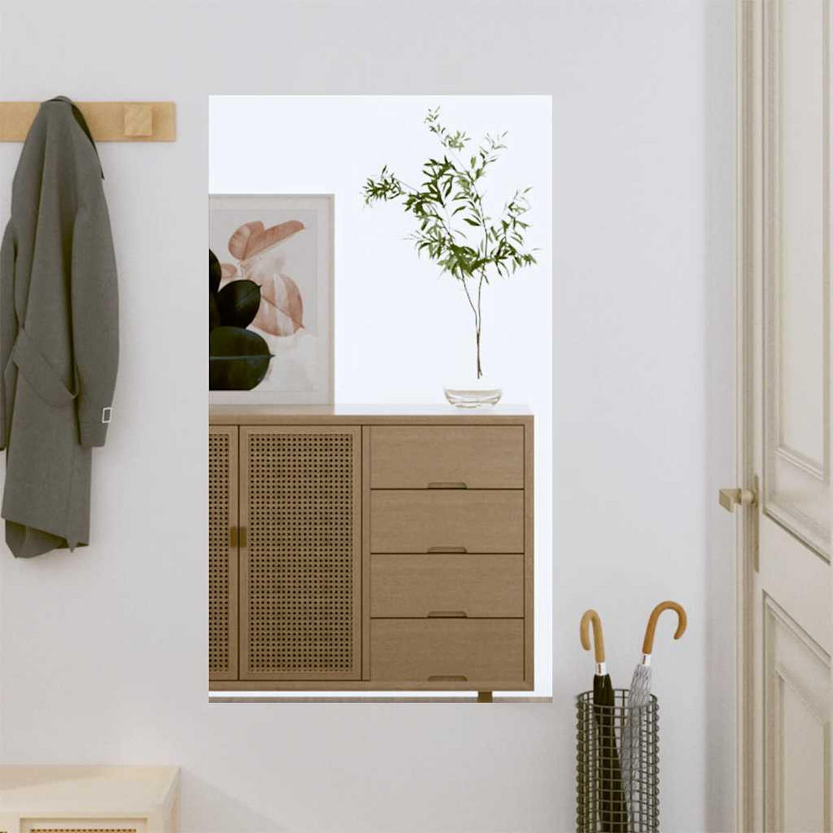 WANDSPIEGEL 50x80 cm Glas Rechteckig - Silberfarben, Glas (50/80/80cm) - furnicato