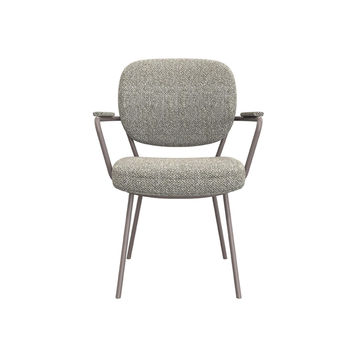 ESSZIMMERSTUHL Lausanne Grau 64/61/89 cm 2er-Set - Grau, Textil (61/89/64cm) - LABEL51