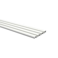 GARDINENSCHIENE Slimline 300 cm (geteilt in 3 x 100 cm), 3-/4-läufig Weiß - Weiß, Metall (8.6/1.1/300cm) - INTERDECO