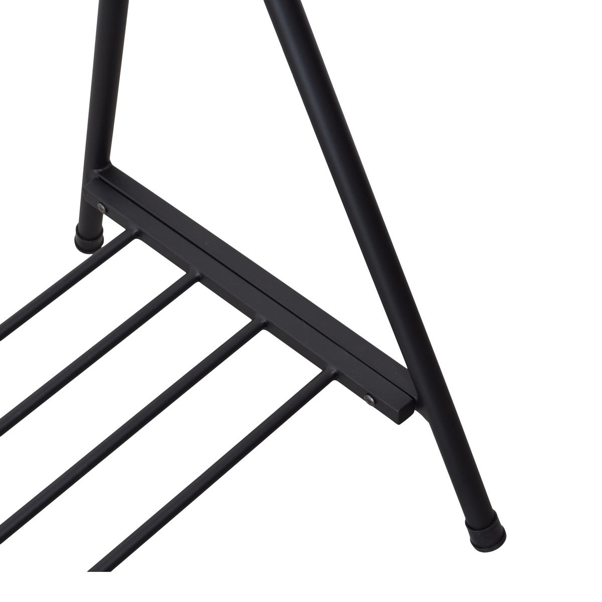 KLEIDERSTÄNDER Ward - Schwarz, Metall (59/165/117cm) - LOFT42