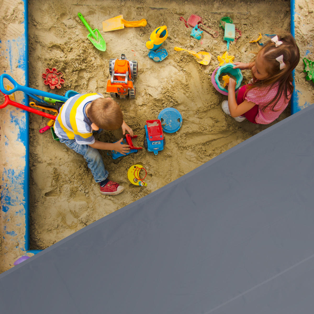 SJENILO - siva, tekstil/metal (600/500cm) - Relaxdays