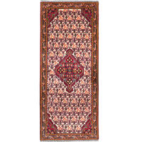 LÄUFER Orient handgeknüpft Assadabad Beige, Rot 195/81 cm Schurwolle - Beige/Rot, Textil (81/195cm) - Looma