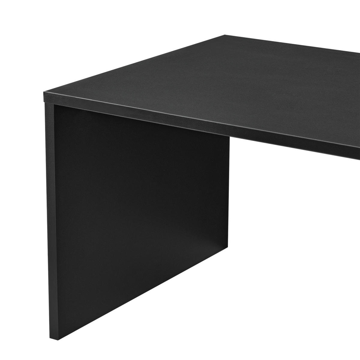 COUCHTISCH Bollnäs 90/45/35 - Schwarz, Holzwerkstoff (45/90/35cm) - [en.casa]
