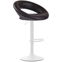 BARHOCKER Olinda Kunstleder 80-101 cm braun - Braun, Leder (53/80/47cm) - furnicato