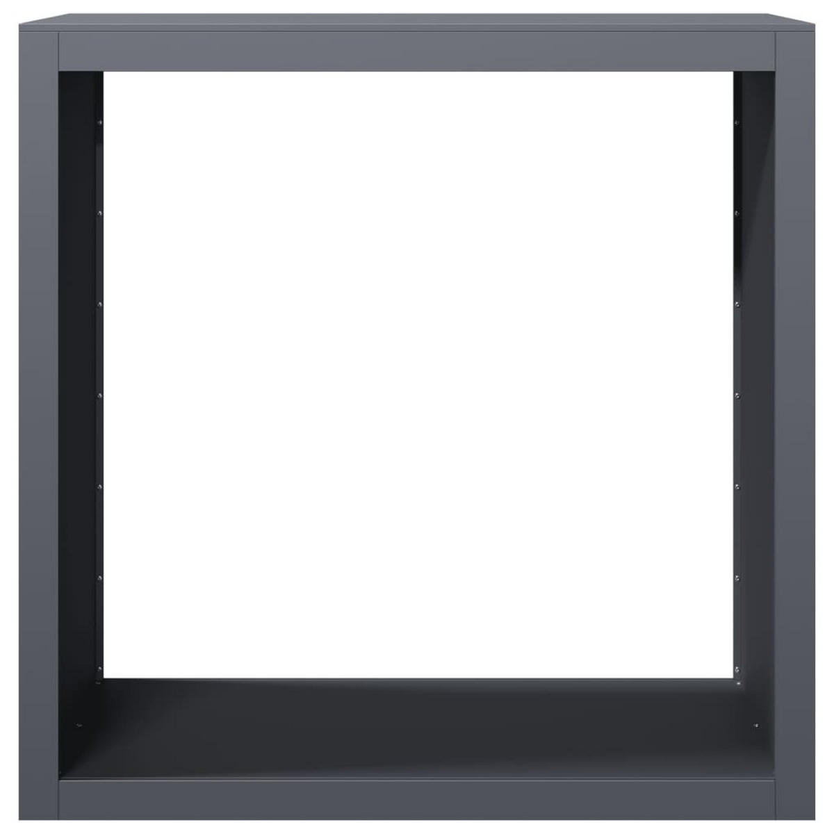 BRENNHOLZREGAL Anthrazit 100/40/100 Cm Stahl - Anthrazit, Metall (40/100/100cm) - vidaXL