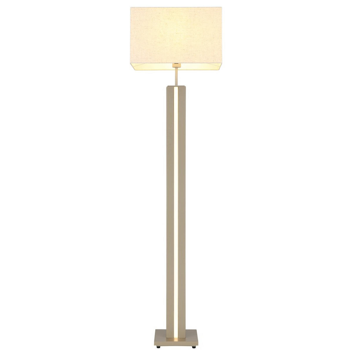 LED STEHLEUCHTE FOREST MDF matt, Sand, Touchdimmer - Bernsteinfarben, Metall (40/27/150cm) - Nowa