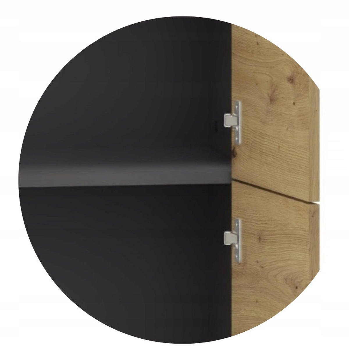 BÜCHERREGAL ALTIVO REG 70 4D Anthrazit Grau-Artisan Eiche 36/35,9/183,5 cm - Anthrazit/Eiche Artisan, Holzwerkstoff (68.8/183.5/35.9cm) - Matkam Möbel