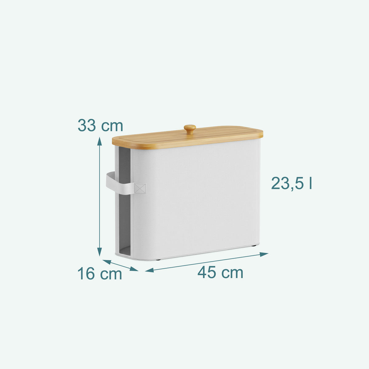 TOILETTENPAPIER-AUFBEWAHRUNG - Weiß, Holz/Kunststoff (45/33/16cm) - Relaxdays
