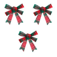 DEKO-SCHLEIFEN Kariert 10/12 cm 3er-Set - Multicolor, Textil (1.1/12/10cm) - Atmosphera Createur d´interieur