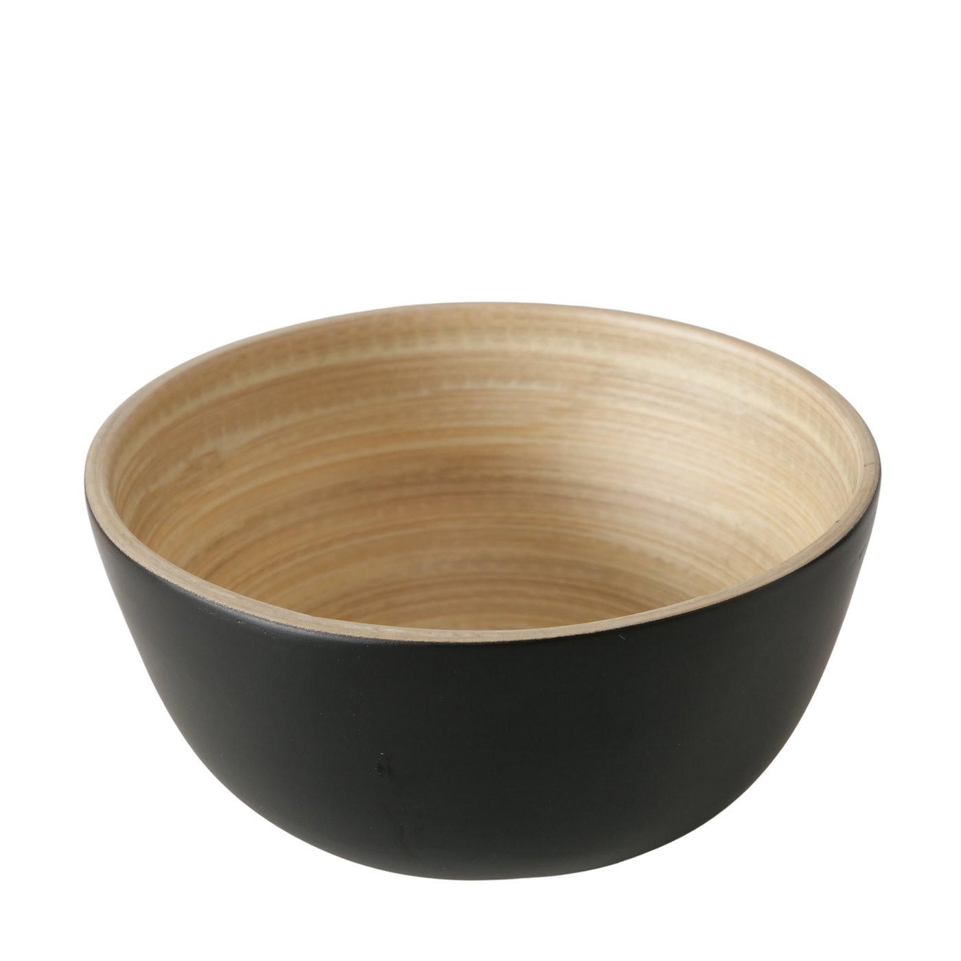 BAMBUSSCHALEN für Bowls BAMBO - Schwarz, Naturmaterialien (10cm) - Boltze Home