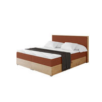 BOXBETT LOLLI9 - 140x200 - H4 Rot - Rot, Holzwerkstoff (140/200cm) - ALTDECOR