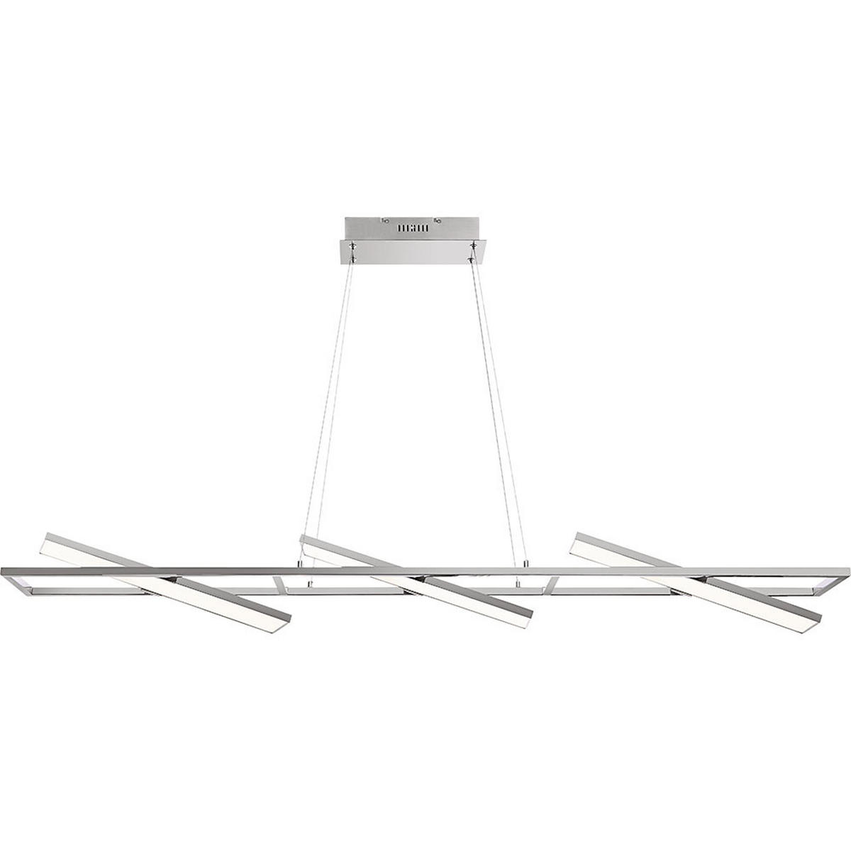 LED HÄNGELEUCHTE SAVINJA Silber - Silberfarben, Metall (153/17/120cm) - Globo Lighting