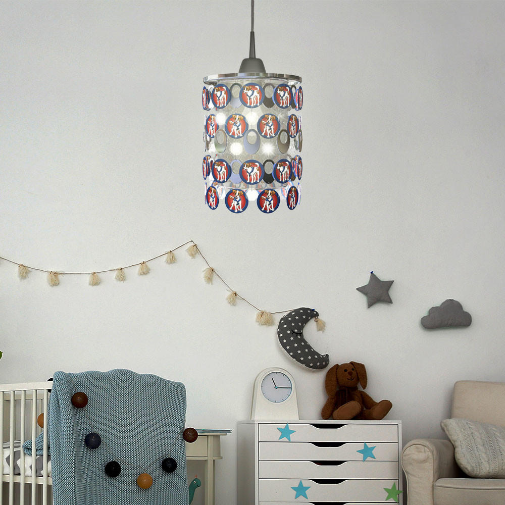 LED KINDERDECKENLEUCHTE FANTASIA Bunt Chrom - Multicolor, Metall (23/23/33cm) - Esto