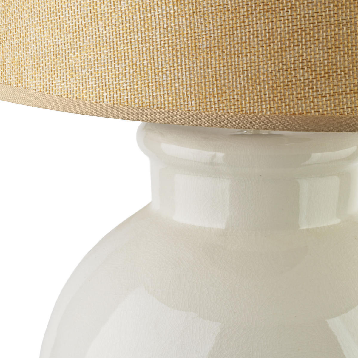 TISCHLAMPE Leti Grau 28/36/56 cm Keramik - Grau, Keramik (28/36/56cm) - Mondex