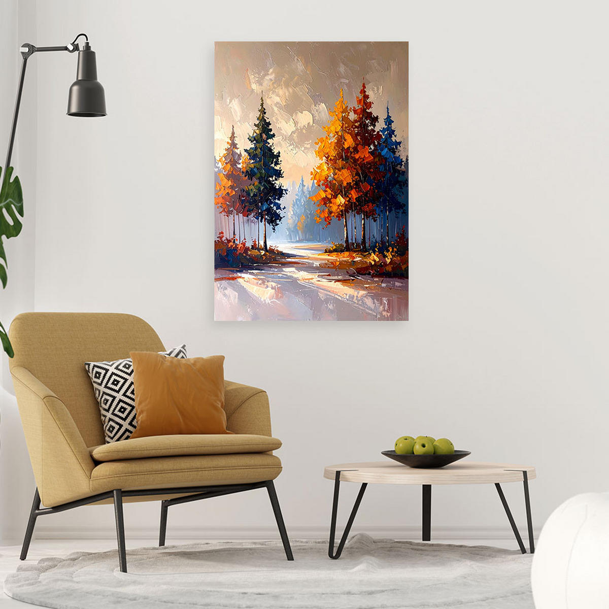 LEINWANDBILD Landschaften 80x120cm - Grau, Textil (80/120cm) - Feeby