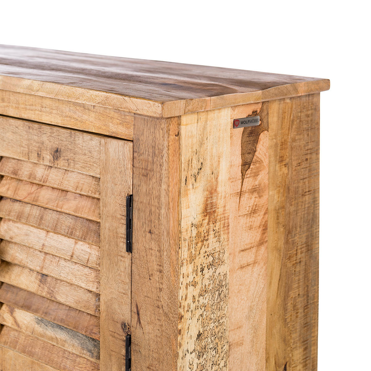 TV-LOWBOARD - Mango massiv - Naturfarben, Holz (178/60/38cm) - home24