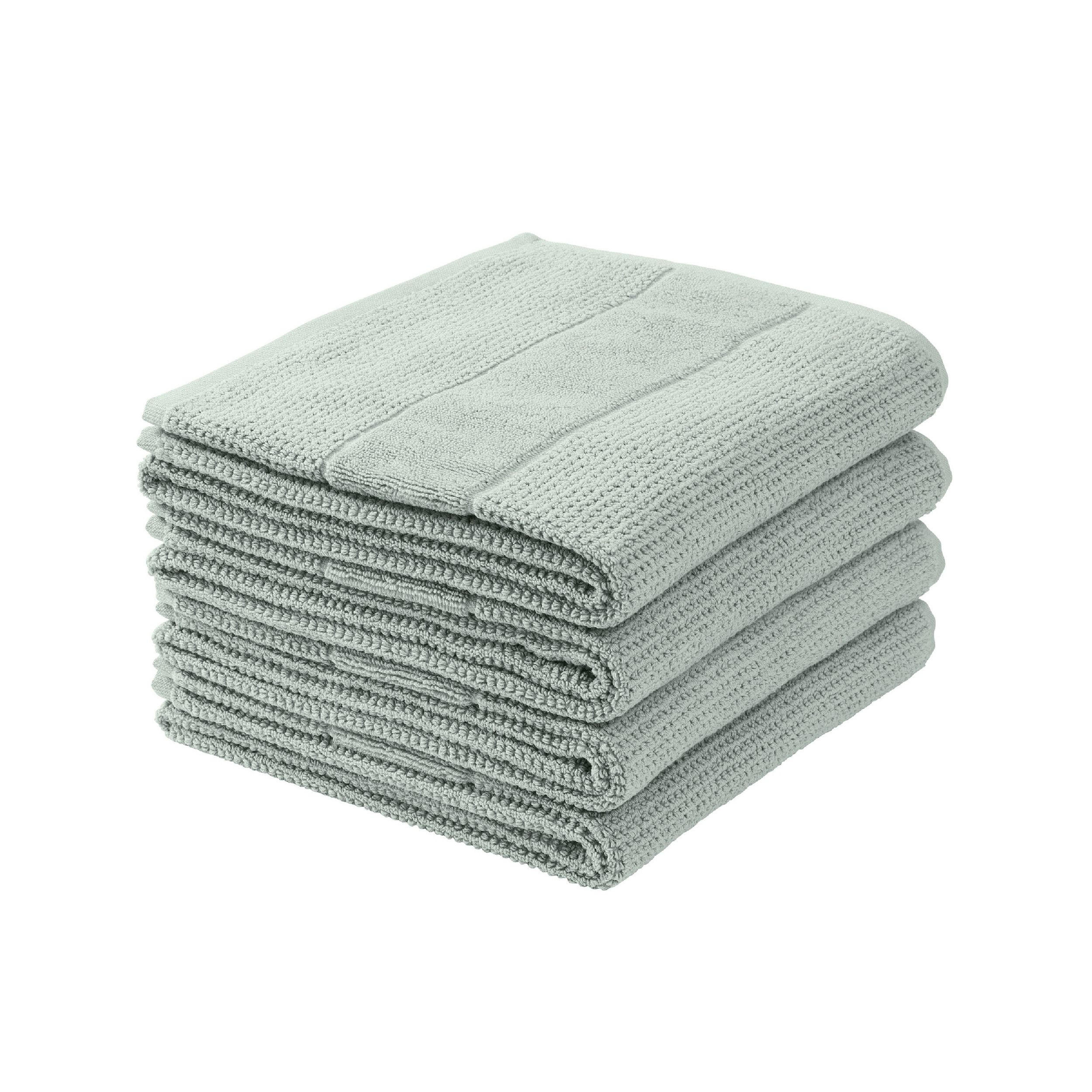 HANDTUCHSET Turin - 4-teilig - 50x100 cm - Hellpetrol - Petrol, Textil (50/100cm) - SCHIESSER