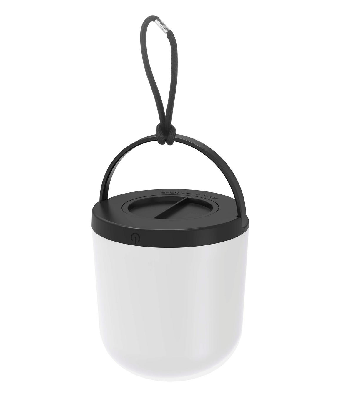 OUTDOOR-LED-LEUCHTE Dimmbar warmweiß batteriebetrieben mit Schlaufe IP44 3000K 80lm schwarz - Schwarz, Kunststoff (13/13/21cm) - Northpoint
