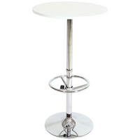 STEHTISCH FUßABLAGE rund Weiß - Weiß, Metall (60/60/109cm) - MCW