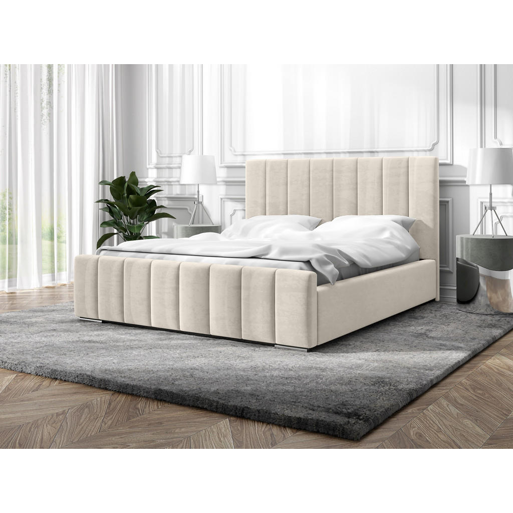 Thumbnail - Fedve Polsterbett, Beige, Textil, 120x200 cm, Schlafzimmer, Betten