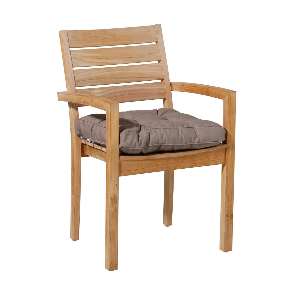 SITZKISSEN Panama 47/47 cm 4er-Set - Taupe, Textil (47/8/47cm) - Madison