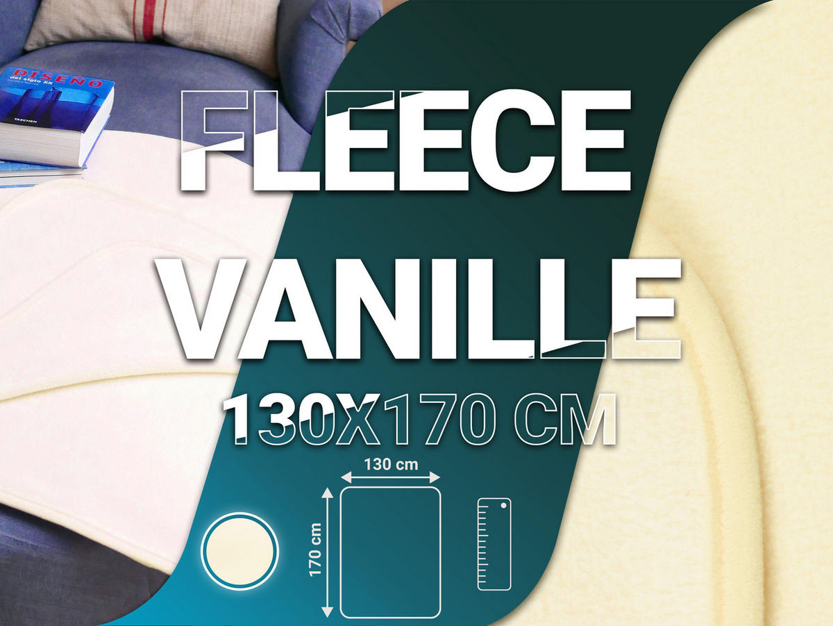 KUSCHELDECKE, 130x170 cm, 100% Polyester, Weiß - Weiß, Textil (130/170cm) - Zollner