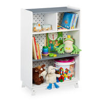 KINDERREGAL - Weiß, Holzwerkstoff (60/90/30cm) - Relaxdays