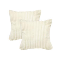 KISSENBEZUG, 2er-Set, 40 x 40 cm, 100% Polyester, Weiß - Weiß, Textil (40/40cm) - Zollner