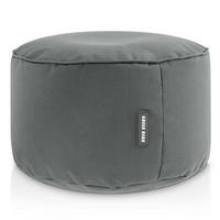 SITZSACK-HOCKER Pouf "Stay" 45x25cm - Hellgrau, Textil (45/25/45cm) - Green Bean