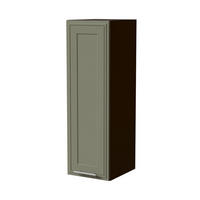 HÄNGESCHRANK Salo W4/30 Lava / Reed Green Matt 30 / 32,5 / 96cm - Dunkelgrau/Grün, Holz/Holzwerkstoff (30/96/32.5cm) - Feldmann-Wohnen