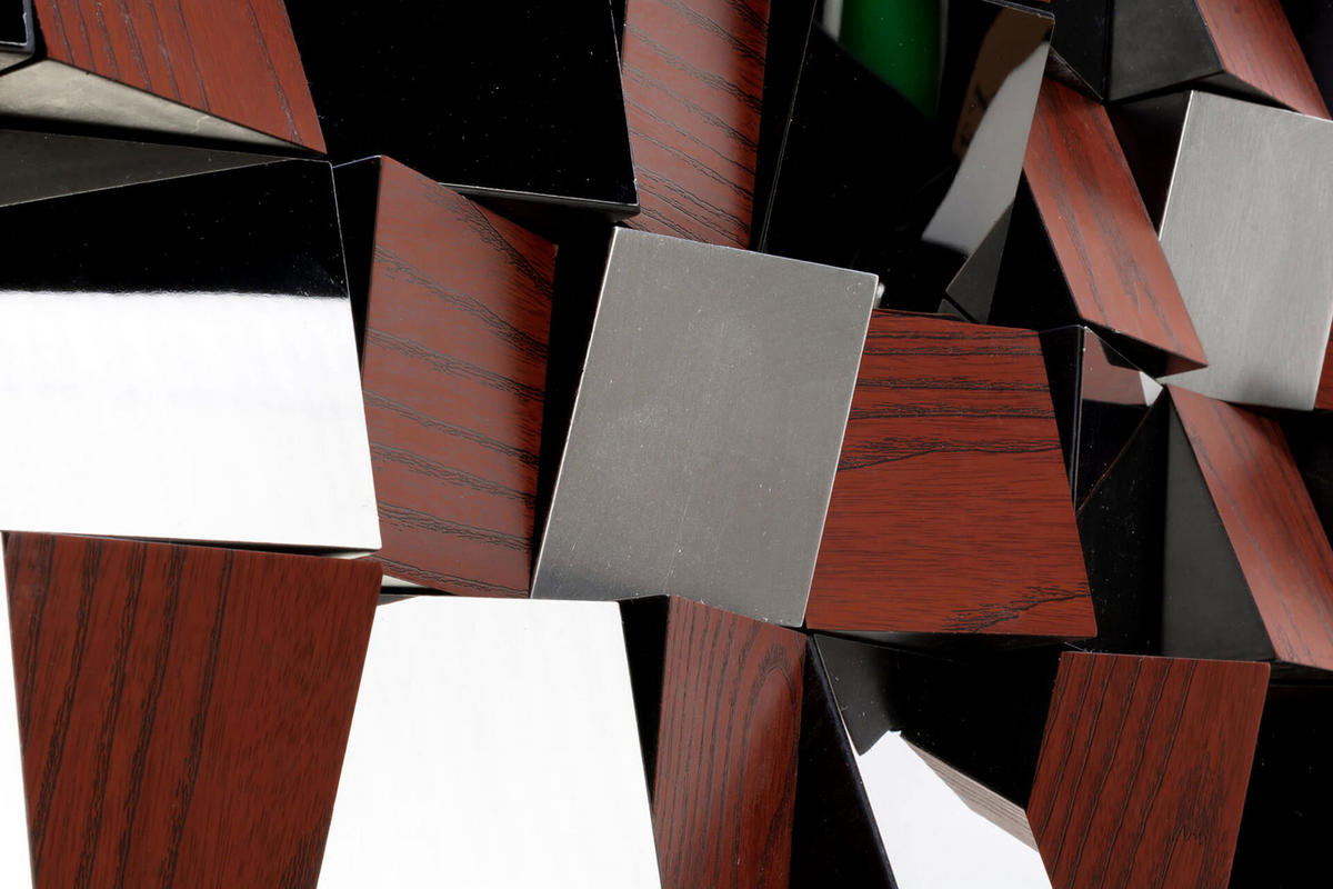 WANDBILD Braun 85/85 cm - Braun, Holz/Kunststoff (5.9/85cm) - KUNSTLOFT