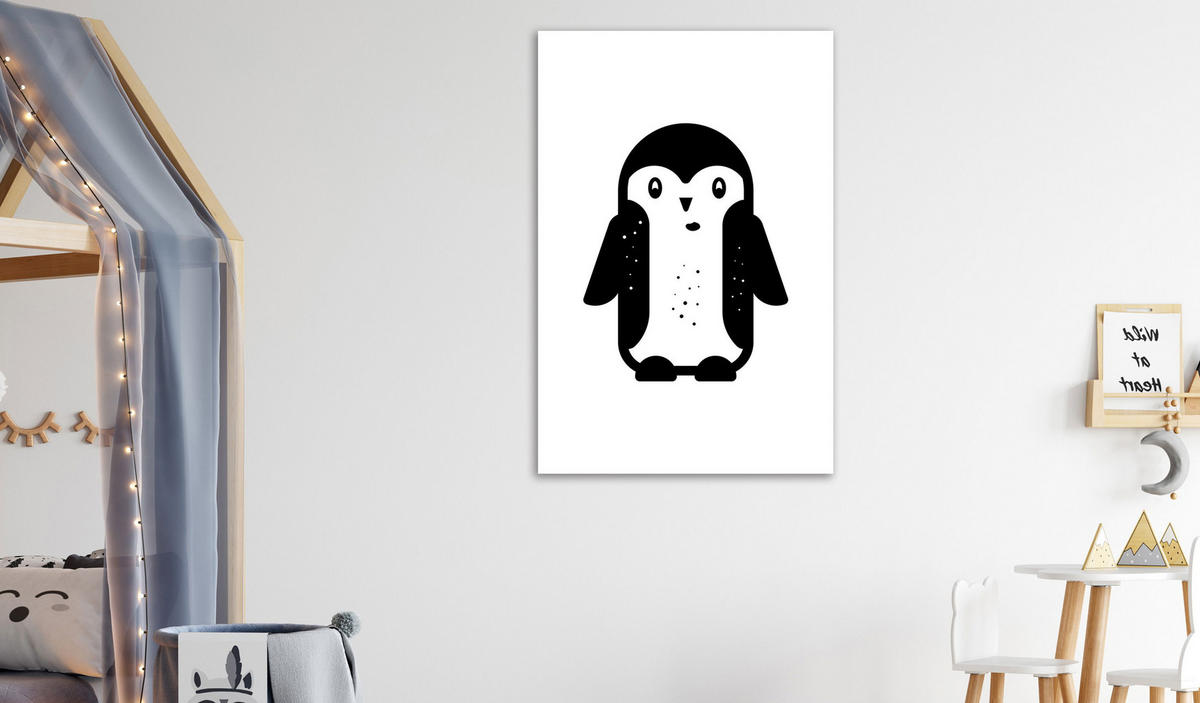 KUNSTDRUCK Schwarz-Weiß 40/60 cm - Schwarz, Textil (40/60cm) - KUNSTLOFT