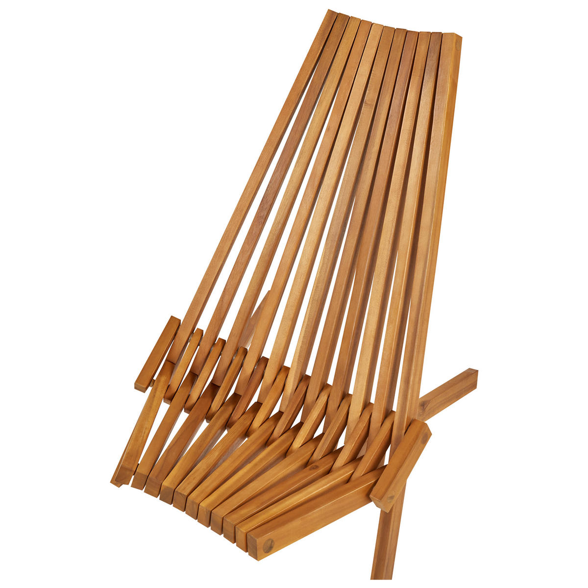 BALKONSET 2-Sitzer Holz heller Holzfarbton Bellano - Hellbraun, Holz - Beliani